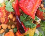 A picture of step 2 of Roasted vegetable and chickpea salad.