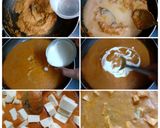 A picture of step 4 of Paneer makhni.