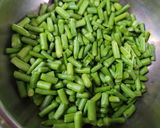 A picture of step 1 of मोगरे की फली,आलू की सब्जी.