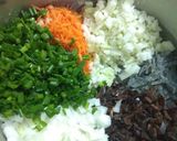 A picture of step 4 of Vegetarian Spring Rolls (Nem Chay/Chả Giò Chay) for Lunar New Year.