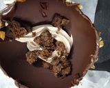 A picture of step 6 of Ferrero roacher bowl and mousse.