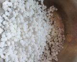 A picture of step 1 of Sabudana Kheer.