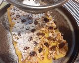 Foto del passaggio 3 della ricetta Quadrotti di polenta con frutta secca e melagrana