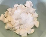 Hình bước làm 1 của món Kim Chi Củ Cải Hàn Quốc (깍두기)