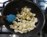 A picture of step 1 of Pastry Halwa (Bread Halwa).