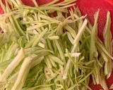 A picture of step 1 of Restaurant style Kachumber Salad (with vinegar dressing).