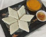 A picture of step 4 of Idada or white dhokla.