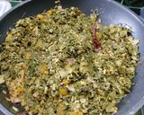 A picture of step 4 of Chana Saag Fry.