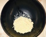 A picture of step 1 of Tabbouleh salad with a twist.