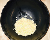 A picture of step 1 of Tabbouleh salad with a twist.