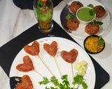 હાર્ટ સેપ પનીર લોલીપોપ બાઇટ્સ (heart shape paneer lolipop bites Recipe In Gujarati) રેસીપી સ્ટેપ15ફોટો