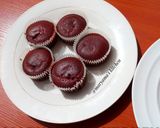 A picture of step 8 of Red velvet cupcakes II.