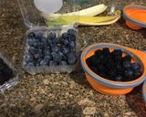 Foto del paso 1 de la receta: Smoothie de arándanos y moras negras