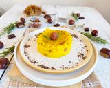 Foto del passaggio 5 della ricetta Risotto zafferano, castagne e cioccolato fondente