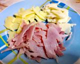 Foto del paso 2 de la receta Tortilla con jamón y queso