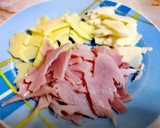 Foto del paso 2 de la receta: Tortilla con jamón y queso