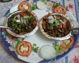 A picture of step 5 of Mumbai juhu beach style butter sprouted green chana masala chaat.