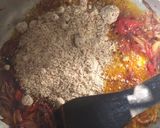 A picture of step 2 of Mchicha in Peanut Powder#4 week contest.