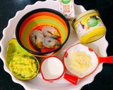 Hình bước làm 1 của món Mì Ý Tôm Sốt Kem Phômai Bơ