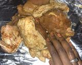 A picture of step 7 of Smokey Saudi chicken mandi.مندى بالدجج.