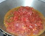 A picture of step 10 of Besan methi ki poori with tomato chutney.