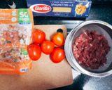 Hình bước làm 1 của món Mỳ Spaghetti hải sản sốt