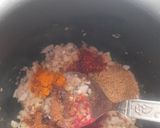 A picture of step 2 of Gajar matar sabji.