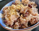 Hình bước làm 3 của món Cơm đậu đỏ (xôi đậu đỏ)