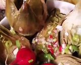 Une image de l'étape 8 de Artichaud poivrade vinaigrette cibette radis rose🥙.
