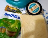 Foto langkah ke 1 dari resep Toast Peanut Matcha🍞🥜🌱.