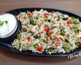A picture of step 5 of Methi Matar Pulao.