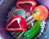 Foto del paso 1 de la receta: Alubias blancas con habitas tiernas orgánicas