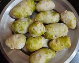 A picture of step 1 of Arbi chops (Seppan-kizhangu/ Colocasia).