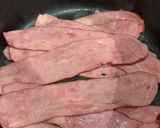 A picture of step 2 of Roasted Turkey Bacon and Brussels Sprouts Mix.