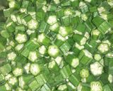 A picture of step 3 of Lady finger or bhindi.