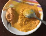 A picture of step 2 of Mustard and Broccoli Fish Curry.