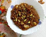 A picture of step 7 of Besan Suji Halwa.