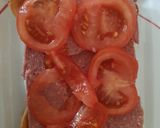A picture of step 2 of My Corned Beef on Toast & Tomatoes.