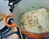 A picture of step 7 of Chicken with a Mexican-inspired salsa.