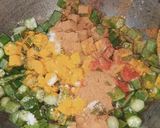 A picture of step 1 of Masala lady finger.