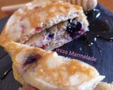 Φωτογραφία βήματος 13 της συνταγής Pancakes με μύρτιλα και σμέουρα 🥞🫐