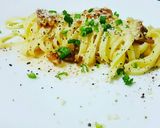 Foto del paso 10 de la receta: Fideos cintas con crema de nueces