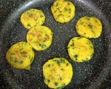 A picture of step 4 of Spinach & Cottage Cheese Stuffed Sweet Potato Cutlets(Golden Pan-Seared Shakarkandi Delight).