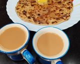 A picture of step 6 of Sattu Paratha with onion.