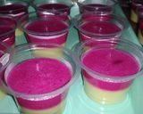 Foto langkah ke 4 dari resep 13. Puding 3 Rasa (Alpukat Buah Naga Coklat).