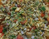 A picture of step 3 of Sprouts & Murmura diet bhel.