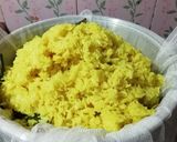 Foto langkah ke 4 dari resep 876. Ketan Kuning (Bumbu Racik) Toping Serundeng pedas.