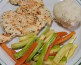 Foto del paso 9 de la receta: Filete de pechuga con puré colado y verduras a la mantequilla