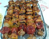 صورة لخطوة 6 من وصفة 🍡 شيش طاووق مشوي بالفرن 🍅🌶🌰