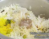 A picture of step 6 of White mutton biryani.